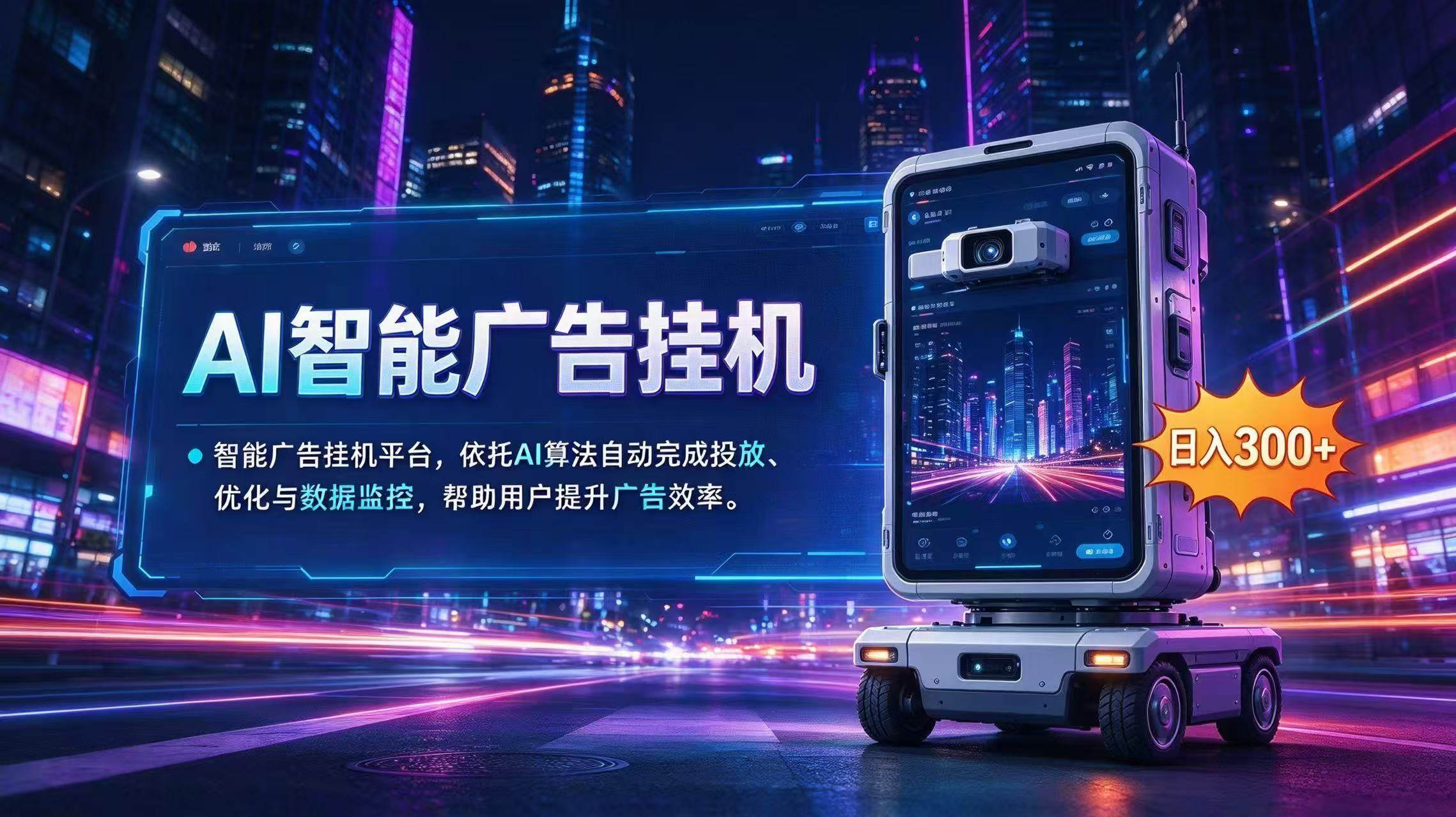 （20936期）AI 智能广告挂机｜AI 自动运行，轻松托管广告任务-优优云网创