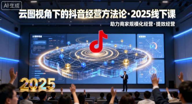云图视角下的抖音经营方法论,2025线下课,助力商家规模化经营,提效经营(录音+字幕)-优优云网创