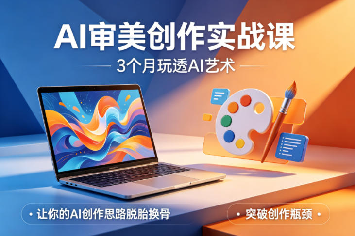AI审美创作实战课，3个月玩透AI艺术，让你的AI创作思路脱胎换骨，突破创作瓶颈（更新0617）-优优云网创
