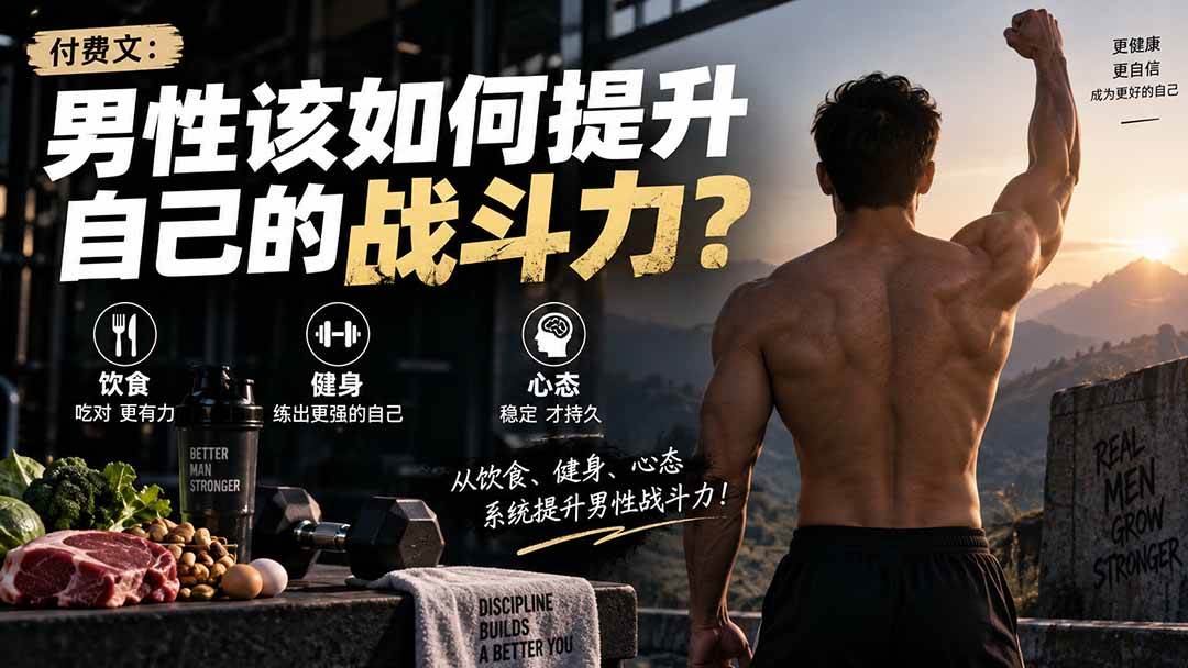 （20421期）付费文章：男性该如何提升自己的战斗力？-优优云网创