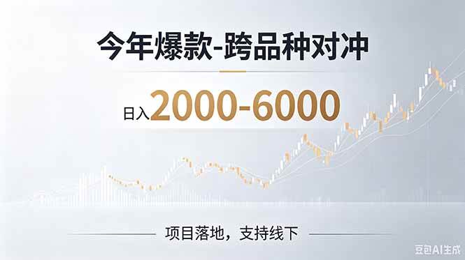 （19150期）2026创业新风口—跨品种对冲震撼首发！日收益2000-6000+，项目绿色长久，安全稳健-优优云网创