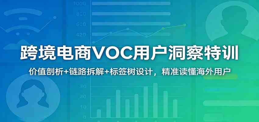 跨境电商VOC用户洞察特训：价值剖析+链路拆解+标签树设计，精准读懂海外用户-优优云网创