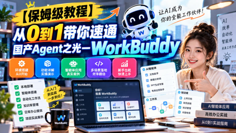 【保姆级教程】从0到1带你速通国产Agent之光—WorkBuddy【文档】-优优云网创