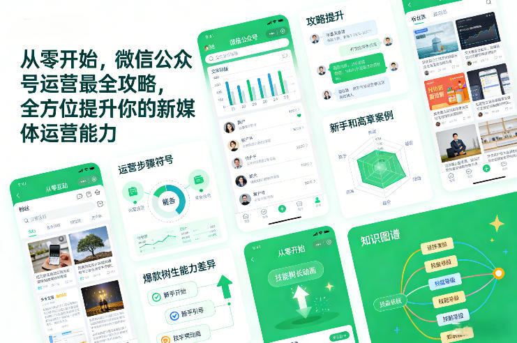 从零开始，微信公众号运营最全攻略，全方位提升你的新媒体运营能力-优优云网创
