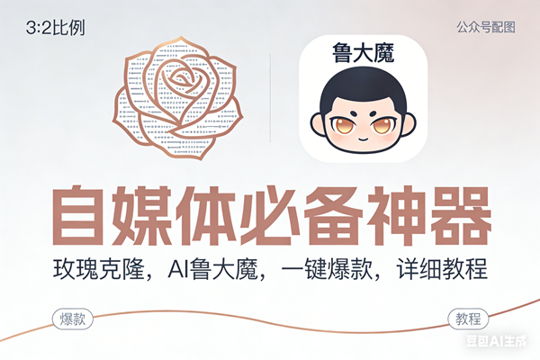 (17170期)玫瑰克隆神器,ai鲁大魔,自媒体必备工具,一键爆款神器,详细教程。-优优云网创
