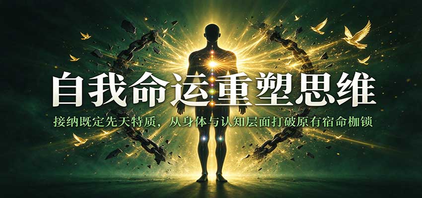 自我命运重塑思维：接纳既定先天特质，从身体与认知层面打破原有宿命枷锁-优优云网创