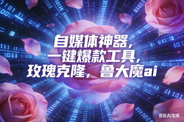 （16949期）ai鲁大魔，自媒体必备的软件，玫瑰克隆神器，一键爆款，详细教程-优优云网创
