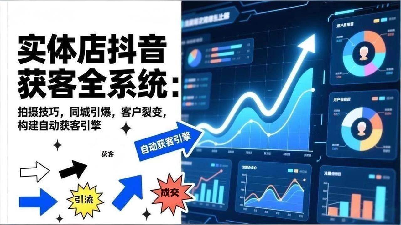 (17090期)2026实体店抖音获客全系统:拍摄技巧,同城引爆,客户裂变,构建自动获客引擎-优优云网创