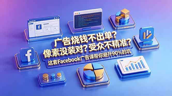 （18850期）广告烧钱不出单？像素没装对？受众不精准？这套Facebook广告课帮你避开90%的坑-原创双语字幕-优优云网创