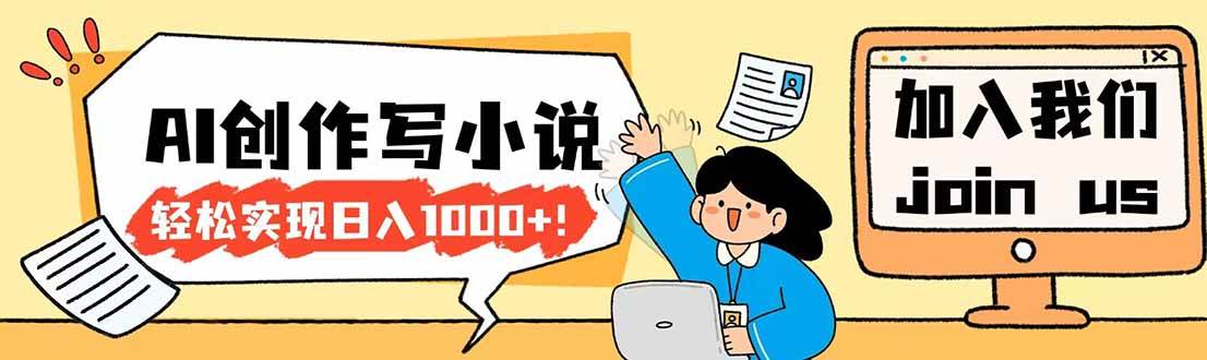 （17822期）26年最新风口项目AI工具创作写小说，轻松实现日入1000+-优优云网创