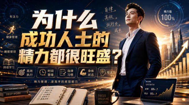 付费文章：为什么成功人士的精力都很旺盛？-优优云网创