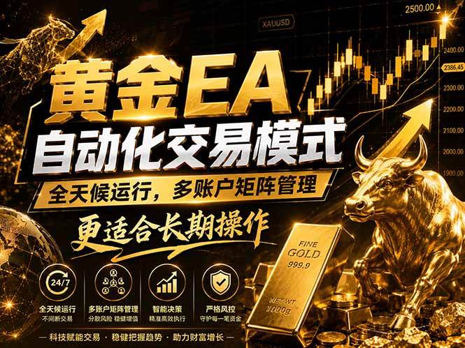 （18509期）黄金EA量化：多窗口矩阵稳定运行，系统自动执行，收益空间持续放大-优优云网创