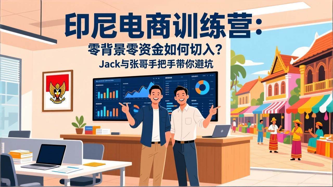 （17533期）印尼电商训练营：零背景零资金如何切入？Jack与张哥手把手带你避坑-优优云网创