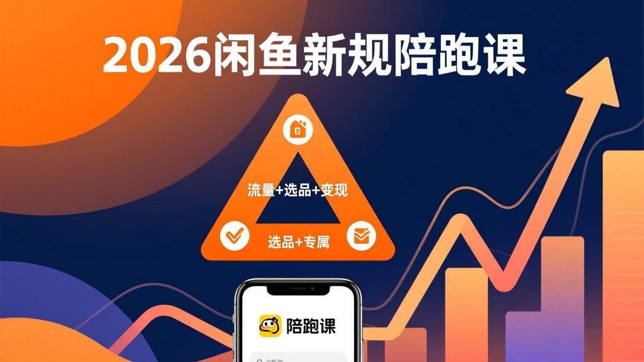 （17483期）2026闲鱼高阶陪跑课全新上线，带你吃透新规玩转选品流量，从零搭建稳定变现盈利体系-优优云网创
