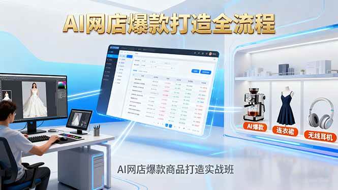（16326期）AI网店爆款商品打造实战班：AI技术实现商品图智能处理，快速搭建AI网店-优优云网创