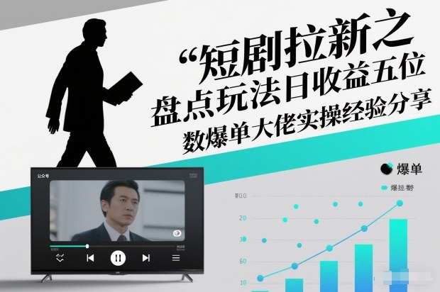 短剧拉新之盘点玩法日收益五位数爆单大佬实操经验分享-优优云网创