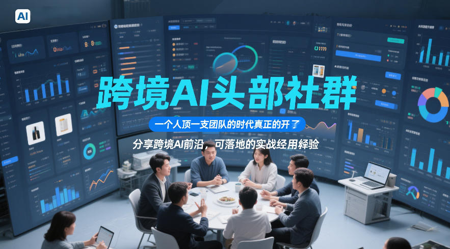 跨境AI头部社群，一个人顶一支团队的时代真正的开始了，分享跨境AI前沿，可落地的实战经验（更新5月23日）-优优云网创