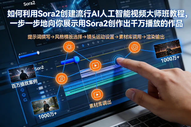 如何利用Sora2创建流行AI人工智能视频大师班,一步一步地向你展示用Sora2创作出千万播放的作品-优优云网创