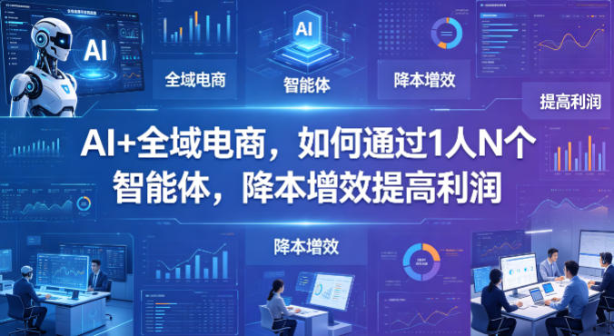AI+全域电商,如何通过1人N个智能体,降本增效提高利润-优优云网创