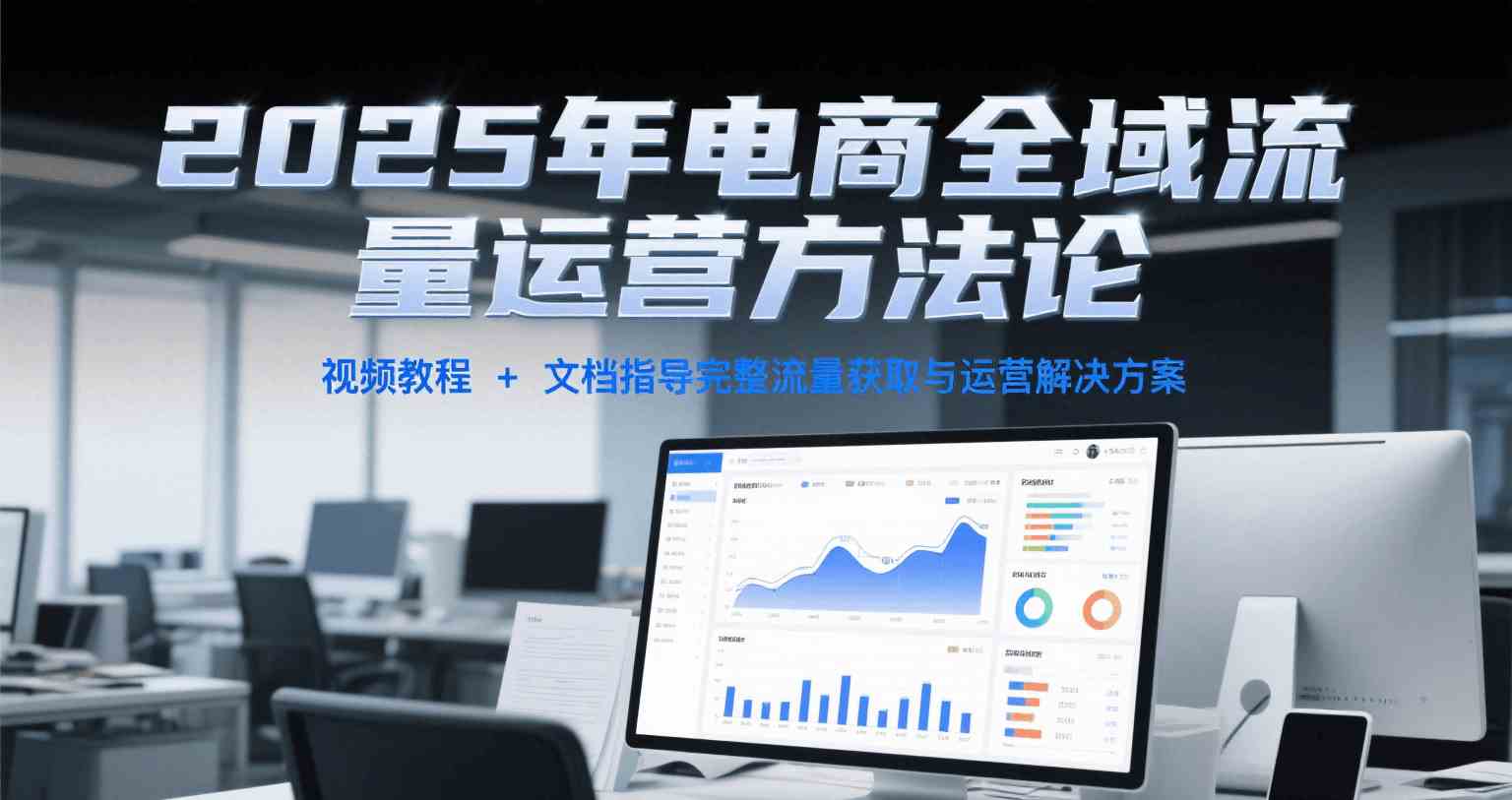 2025年电商全域流量运营方法论，视频教程+文档指导完整流量获取与运营解决方案-优优云网创