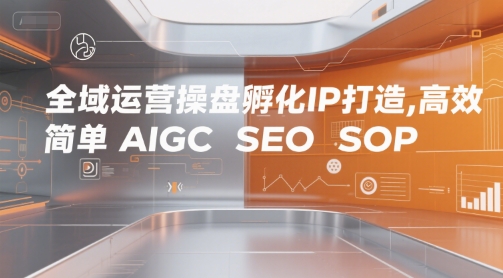 全域运营操盘孵化IP打造,高效 简单 AIGC SEO SOP-优优云网创