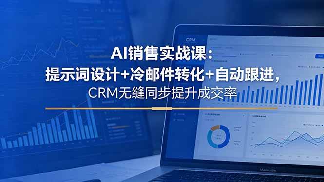（18526期）AI销售实战课：提示词设计+冷邮件转化+自动跟进，CRM无缝同步提升成交率-优优云网创