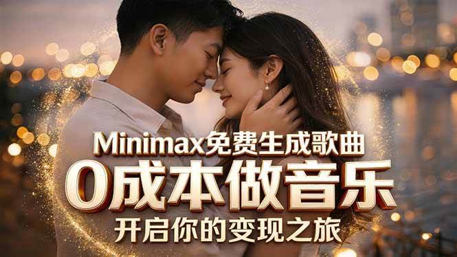 （18401期）Minimax免费生成歌曲实测！0成本做音乐，说唱流行Lofi一键生成-优优云网创