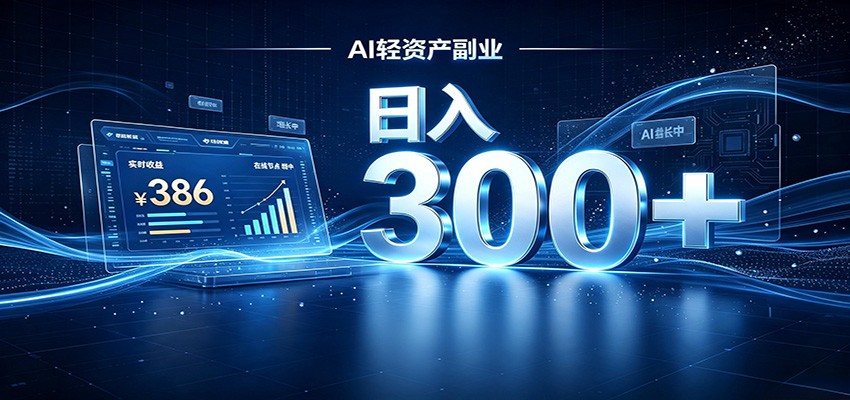 2026 AI轻资产风口，Token中转站小白可入局，日入300+-优优云网创