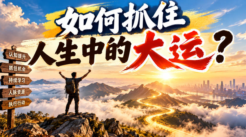 某公众号付费文章：如何抓住人生中的大运？-优优云网创