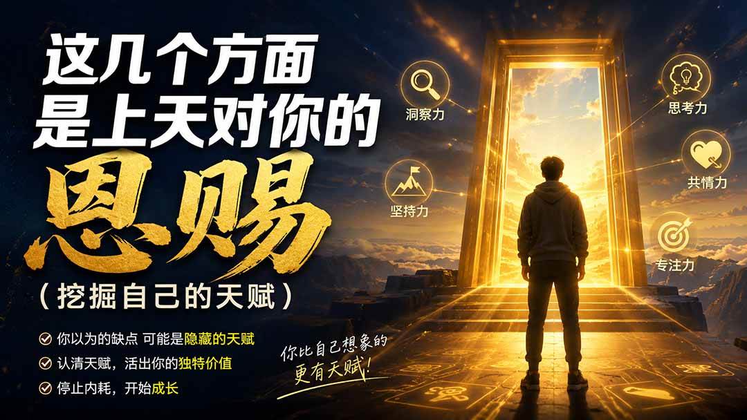 （19964期）付费文章：这几个方面是上天对你的恩赐（挖掘自己的天赋）-优优云网创
