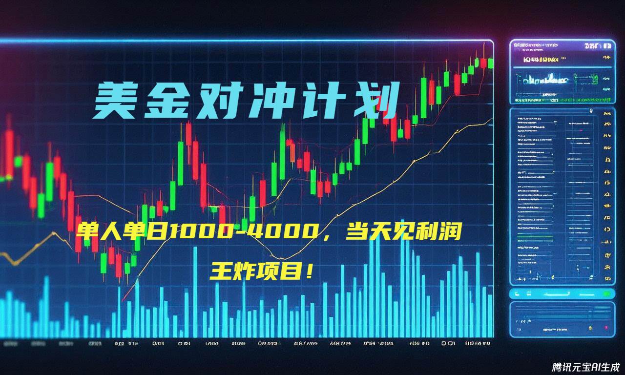 (15333期)2025年最暴力项目“美金先登计划”最新最强对冲战法,每日实际收益1K-4K-优优云网创