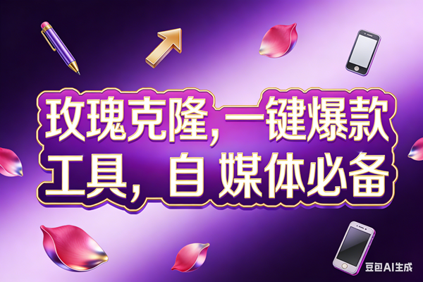 （17695期）玫瑰克隆工具，ai鲁大魔，自媒体必备神器，一键爆款，详细教程。-优优云网创