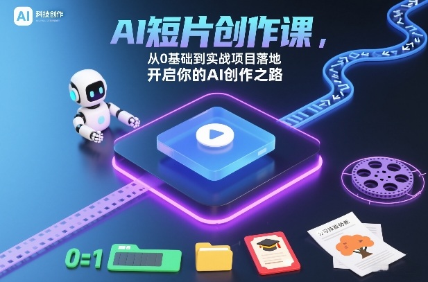 AI短片创作课，从0基础到实战项目落地，开启你的AI创作之路（更新0411）-优优云网创