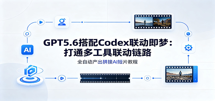 GPT5.6搭配Codex联动即梦：打通多工具联动链路，全自动产出拼接AI短片教程-优优云网创