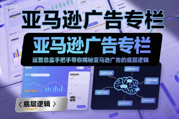 亚马逊广告专栏：运营总监手把手带你揭秘亚马逊广告的底层逻辑-优优云网创