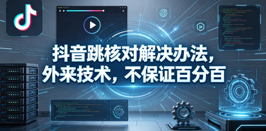 抖音跳核对解决办法，外来技术，不保证百分百-优优云网创