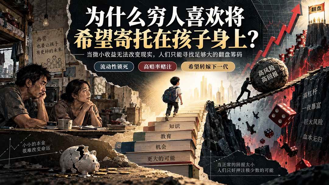 (20318期)社群精品文章:为什么穷人喜欢将希望寄托在孩子身上?-优优云网创