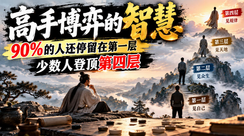 付费文章：高手博弈的智慧，90%的人还停留在第一层，少数人登顶第四层-优优云网创