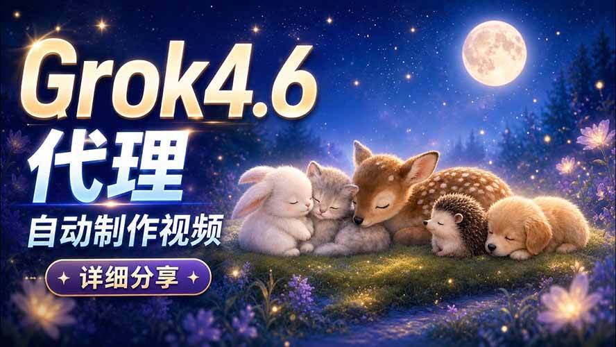 (20560期)Grok 4.6 代理自动制作视频!从提示词到成片全流程详细分享|AI Agent 实操分享-优优云网创