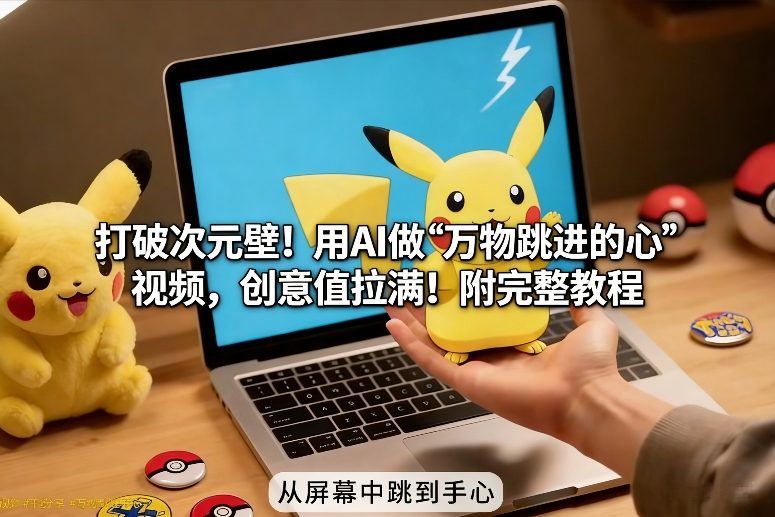 打破次元壁!用AI做【万物跳进手心】视频,创意值拉满!附完整教程-优优云网创