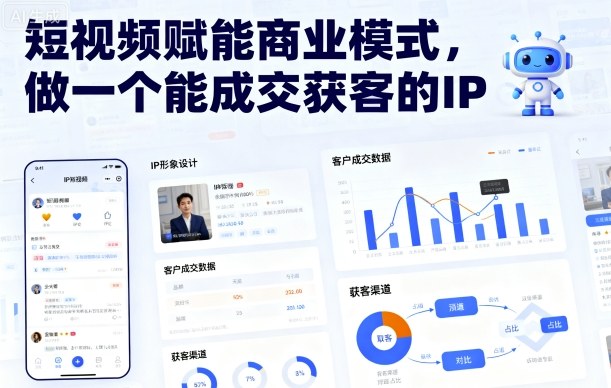 短视频赋能商业模式，做一个能成交获客的IP-优优云网创