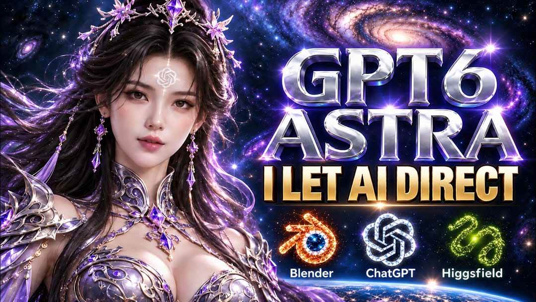 （20763期）【无水印】让GPT-6 Astra当导演！Higgsfield和Blender实战打造30秒玄幻精准运镜短片！-优优云网创