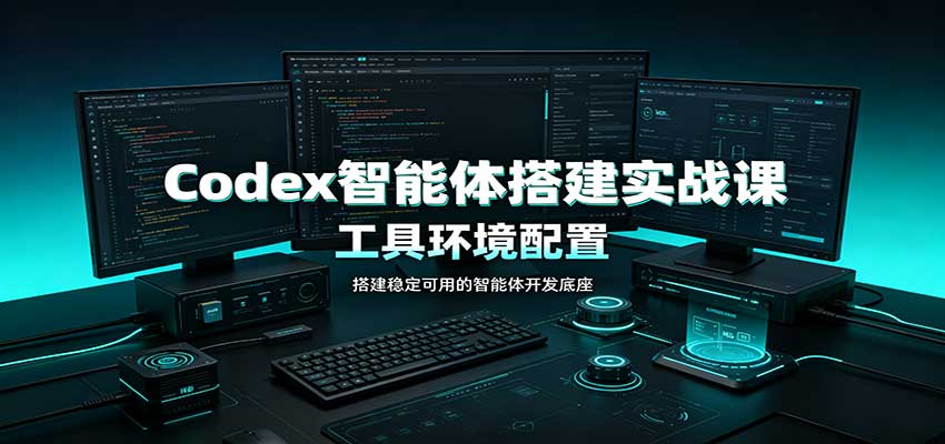 Codex智能体搭建实战课:工具环境配置,自定义技能开发,多业务自动化教学 Codex智能体搭建实战课:工具环境配置,自定义技能开发,多业务自动化教学