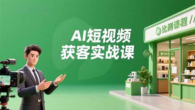 （16747期）AI短视频获客实战课，数字人创作、实体行业应用、精准引流，30天获取客源月入6万+-优优云网创