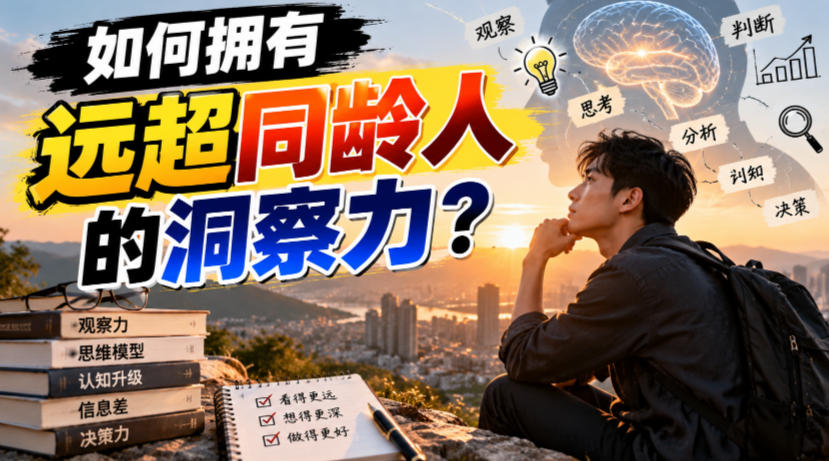 付费文章：如何拥有远超同龄人的洞察力？-优优云网创