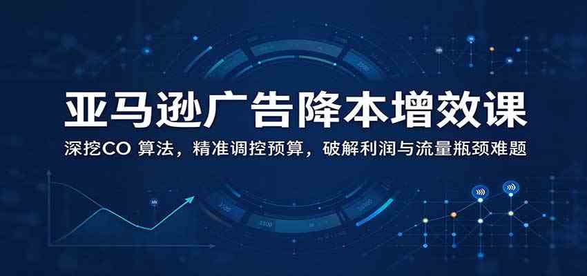 亚马逊广告降本增效课：深挖CO 算法，精准调控预算，破解利润与流量瓶颈难题-优优云网创