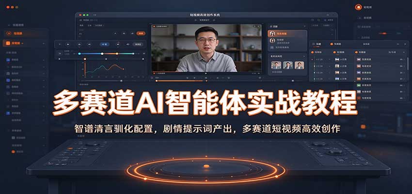 多赛道AI智能体实战教程：智谱清言驯化配置，剧情提示词产出，多赛道短视频高效创作-优优云网创