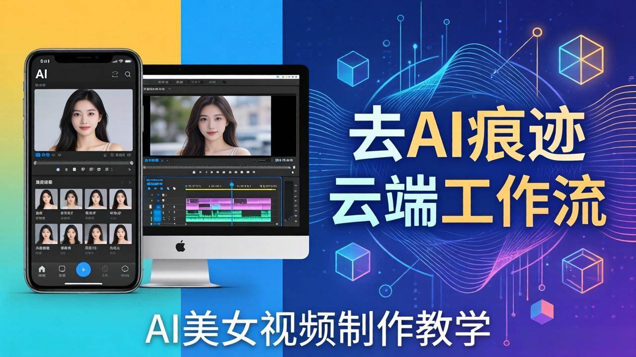 （17928期）AI美女视频制作教学：去AI痕迹，云端工作流出图，手机电脑均可，不需要配置-优优云网创