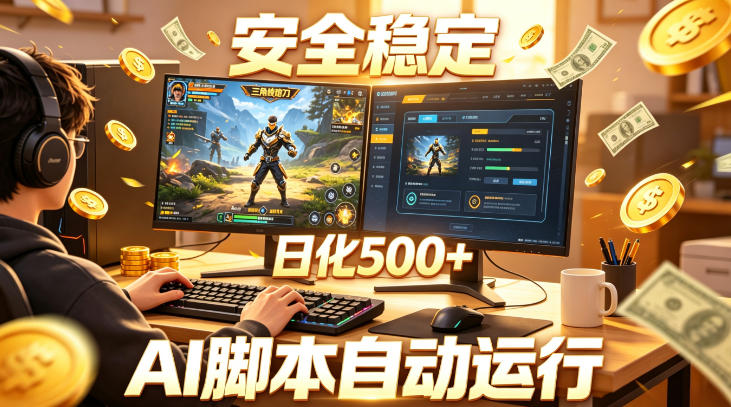 三角洲全自动挂G项目,AI脚本躺賺,日化500+,无需手动操作【揭秘】-优优云网创