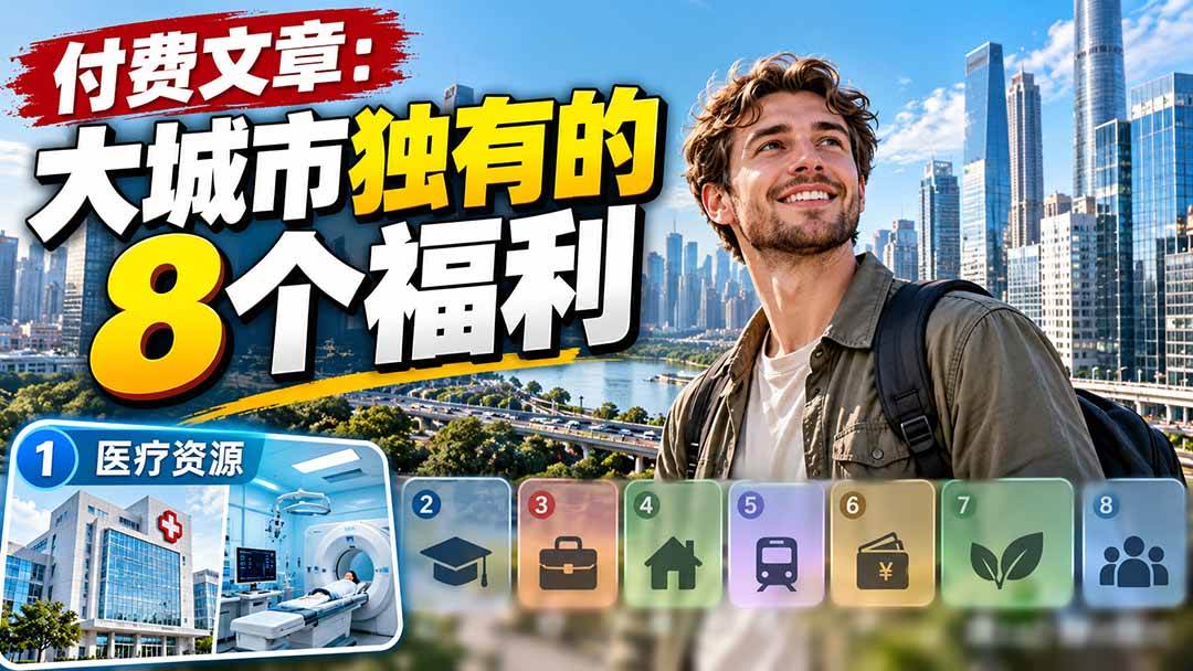（20848期）付费文章：大城市独有的8个福利-优优云网创